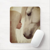 Innocent Bond – Child and Horse Art Muismat (Met muis)