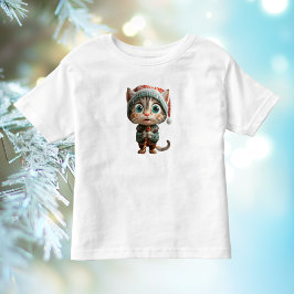 Innocent Cat Christmas Elf Peuter T-shirt