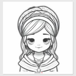 Innocent Eyes: portret van cultureel erfgoed Sticker