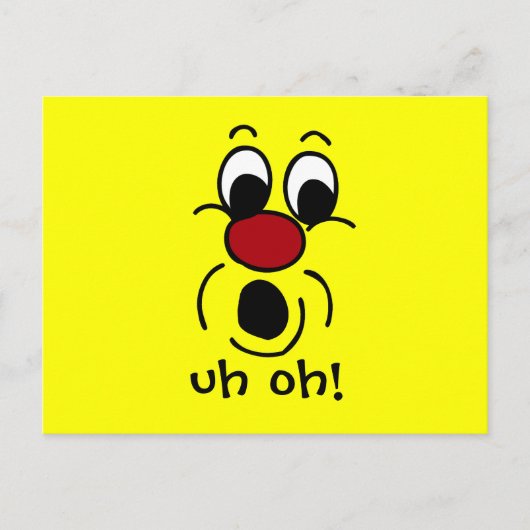 Innocent Face Grumpey Briefkaart (Voorkant)