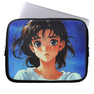 Innocent Gaze Anime Girl Laptop Mouw Sleeve