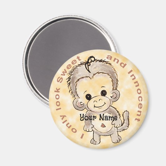 Innocent Monkey Magneet (Voorkant / Achterkant)