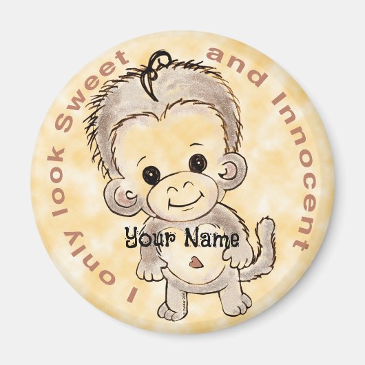 Innocent Monkey Magneet (Voorkant)