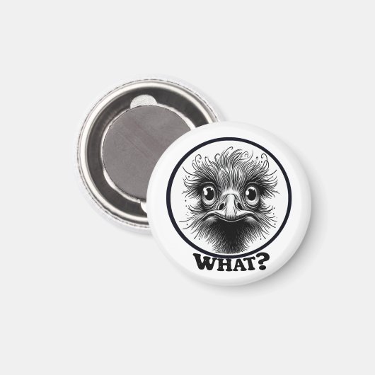 "Innocent Ostrich" What Magnet (Voorkant / Achterkant)