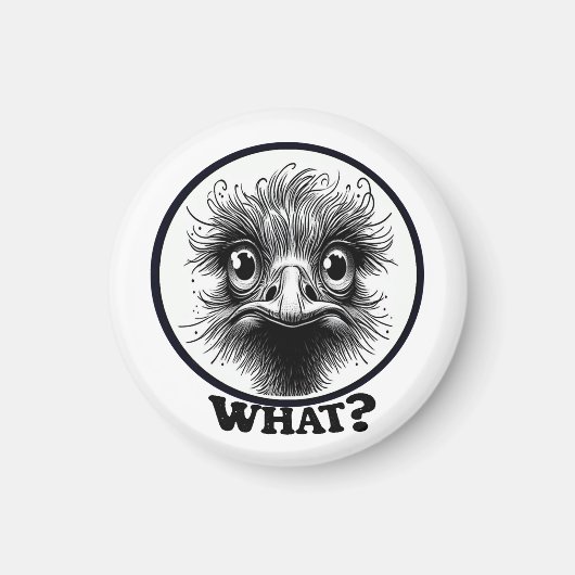 "Innocent Ostrich" What Magnet (Voorkant)