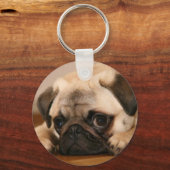 " Innocent " Pug Sleutelhanger (Voorkant)