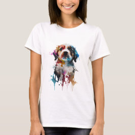 Innocent Pup: Adorable ilustración de un pequeño p T-shirt