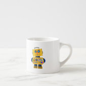 Innocent uitziende speelgoed robot espresso kop (Rechts)