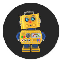 Innocent uitziende speelgoed robot