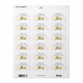 Innocent Yellow Labrador Puppy Cartoon Etiket (Full Sheet)