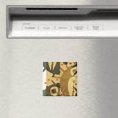 Innocentie in Extremis Brown Grunge Magnet (Insitu (Vaatwasser))
