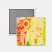 Innocentie in Extremis Pastel Grunge Magnet (Voorkant / Achterkant)