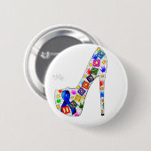 Innocentie Ronde Button 5,7 Cm (Voorkant /achterkant)