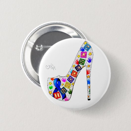 Innocentie Ronde Button 5,7 Cm (Voorkant /achterkant)