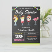 Innodiging tot het indienen van Baby shower voor k Kaart (Staand voorkant)