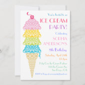 Innodiging voor kleurrijke Ice Cream-kloon Kaart (Voorkant)
