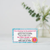 Innov8tive Posh Clear Water Samples Visitekaartje (Staand voorkant)