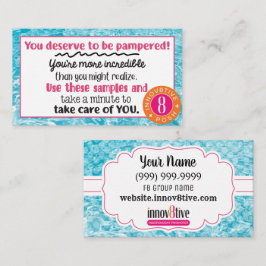 Innov8tive Posh Clear Water Samples Visitekaartje