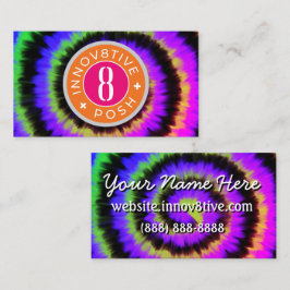 Innov8tive + Posh dark tie dye Visitekaartje