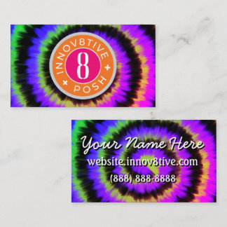Innov8tive + Posh dark tie dye Visitekaartje
