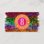 Innov8tive Posh leopard print visitekaartje (Achterkant)