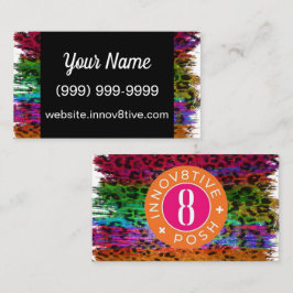 Innov8tive Posh leopard print visitekaartje