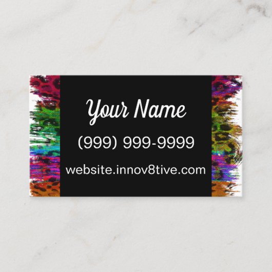 Innov8tive Posh leopard print visitekaartje (Voorkant)