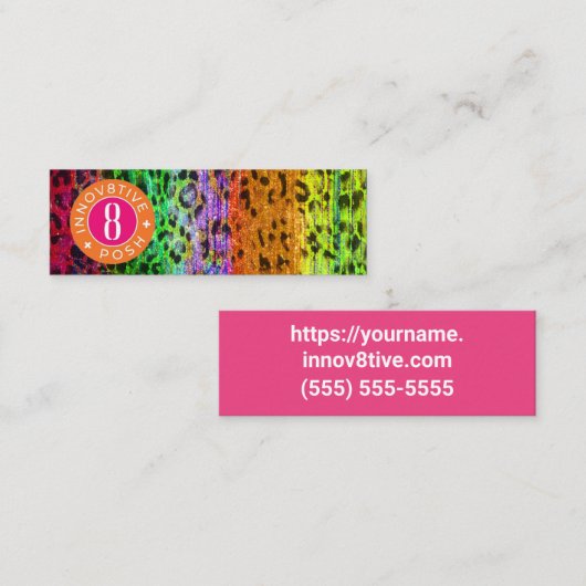 Innov8tive Posh mini-visitekaartje Mini Visitekaartje (Voorkant / Achterkant)