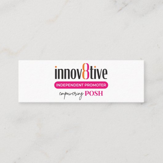 Innov8tive Posh mini-visitekaartje Mini Visitekaartje (Voorkant)