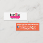Innov8tive Posh mini-visitekaartje Mini Visitekaartje (Voorkant / Achterkant)
