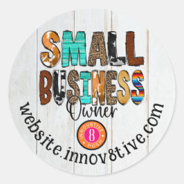 Innov8tive + Posh Small Business Owner Ronde Sticker