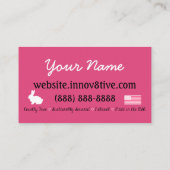 Innov8tive Posh tie visitekaartje design (Achterkant)