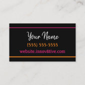 Innov8tive Posh visitekaartje (Achterkant)