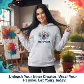 Innovate Lightbulb Color Splash Art Hoodie