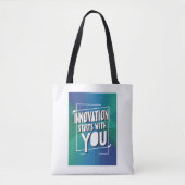 Innovatie begint bij jezelf tote bag (Voorkant)