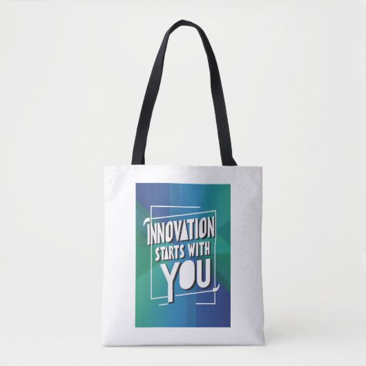 Innovatie begint bij jezelf tote bag (Voorkant)