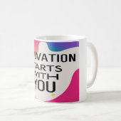 Innovatie begint bij jou koffiemok (Voorkant rechts)