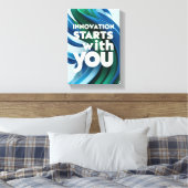 Innovatie begint bij jou optie 2 canvas afdruk (Insitu (Slaapkamer))