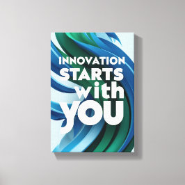 Innovatie begint bij jou optie 2 canvas afdruk