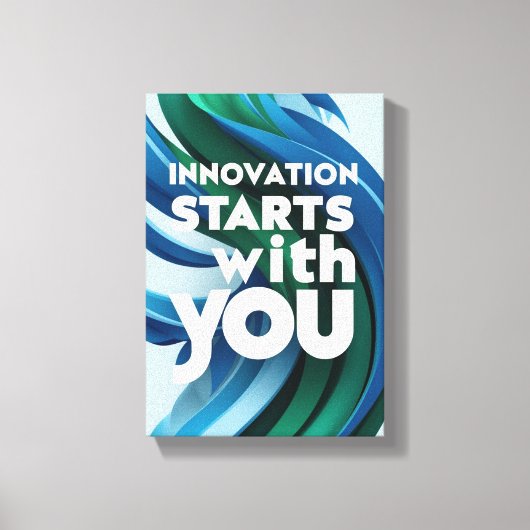 Innovatie begint bij jou optie 2 canvas afdruk (Voorkant)