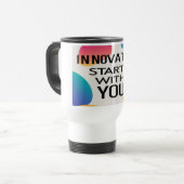Innovatie begint bij jou reisbeker (Voorkant links)