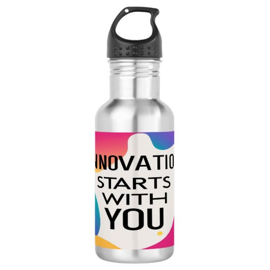 Innovatie begint bij jou waterfles (Voorkant)
