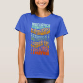 Innovatie Creativiteit Quote met veelkleurige teks T-shirt (Voorkant)