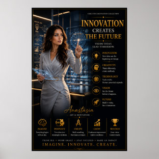 Innovatie Creëert De Toekomst – Kantoorposter Poster