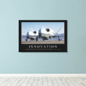 Innovatie: Inspirerend citaat 2 Canvas Afdruk (Insitu (Houten vloer))