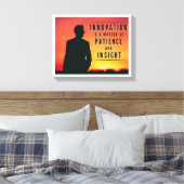 Innovatie is een kwestie van geduld en inzicht canvas afdruk (Insitu (Slaapkamer))