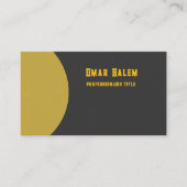 Innovatief visitekaartje met gouden accenten (Voorkant)