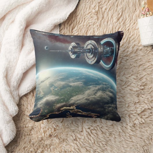 innovatiekussen in een baan om de aarde kussen (Deken)