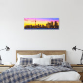 Innovatieve Dezynz's "TDOT SKYLINE" Canvas kunst a (Insitu (Slaapkamer))