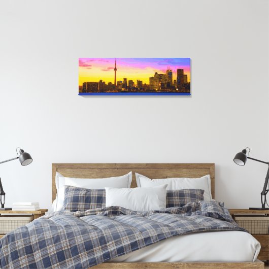 Innovatieve Dezynz's "TDOT SKYLINE" Canvas kunst a (Insitu (Slaapkamer))